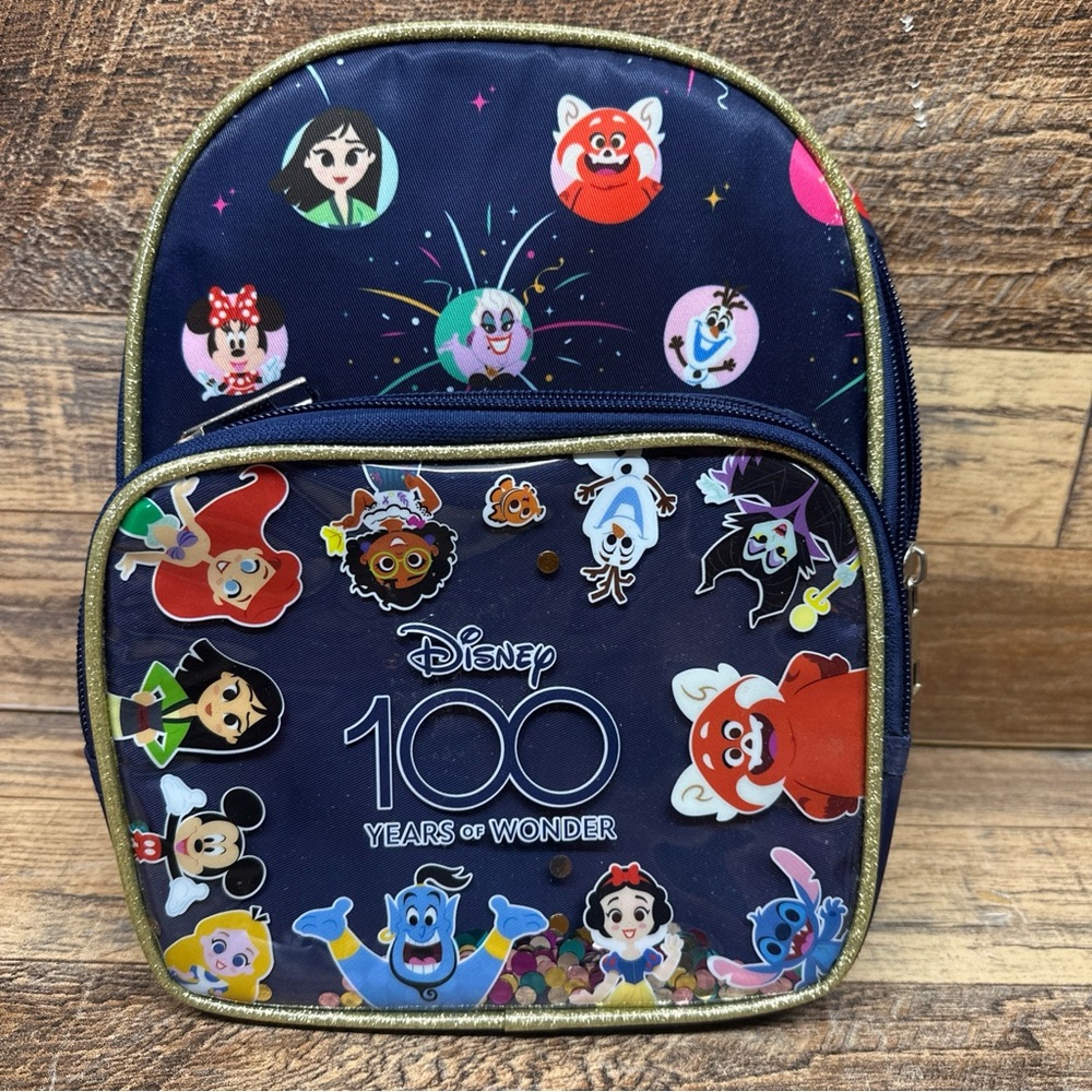 Disney Navy Blue 100 Years of Wonder Kids Backpack